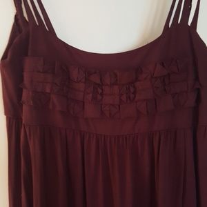 Long burgundy dress